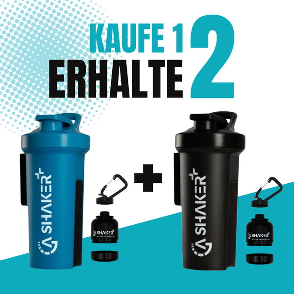 Jubiläums Aktion - SPEZIAL ANGEBOT - 2 für 1! Der GA Shaker+® 2.0 - 7 in 1 Funktion + GRATIS 2x Smart Boxen